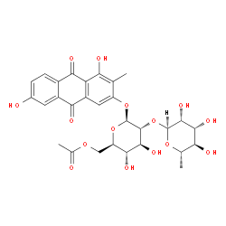 1,3,6-三羟基-2-甲基蒽醌-3-O-α-鼠李糖-（1→2）-β-D-（6’-O-乙酰基）-葡萄糖苷