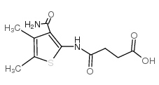 N-(3-氨基甲酰-4,5-二甲基-2-噻吩)-琥珀酰胺酸 (109164-38-7)