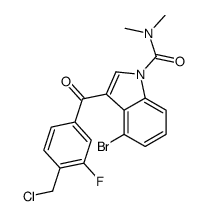 4-溴-3-[4-(氯甲基)-3-氟苯甲酰基]-N,N-二甲基-1H-吲哚-1-羧酰胺 (200418-19-5)
