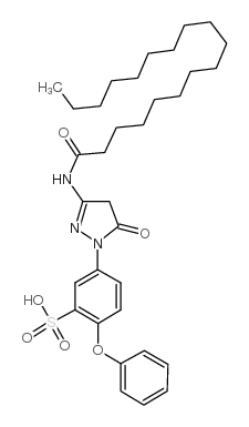 5-[4,5-二氢-5-羰基-3-[(1-羰基十八烷基)氨基]-1H-吡唑-1-基]-2-苯氧基苯磺酸