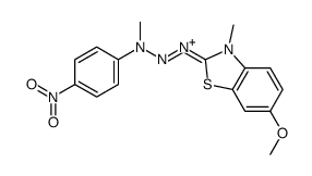 6-甲氧基-3-甲基-2-[3-甲基-3-(4-硝基苯基)-1-三嗪基]苯并噻唑翁