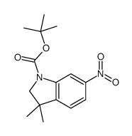 3,3-二甲基-6-硝基吲哚啉-1-羧酸叔丁酯