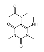 (6CI)-1,3-二甲基-5-N-甲基乙酰氨基-6-甲基氨基-尿嘧啶