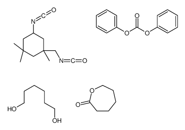 碳酸二苯酯与1,6-己二醇、5-异氰酸基-1-(异氰酸根合甲基)-1,3,3-三甲基环己烷和恶泛酮的聚合物