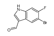 5-溴-6-氟-1H-吲哚-3-甲醛
