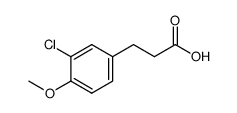 3-(3-氯-4-甲氧苯基)丙酸