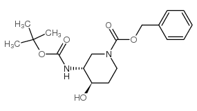 (3R,4R)-苄基3-(叔丁氧基羰基氨基)-4-羟基哌啶-1-羧酸