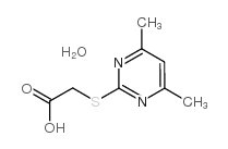 2-(羧基甲基硫代)-4,6-二甲基嘧啶 一水合物
