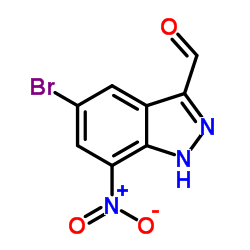 5-溴-7-硝基-1H-吲唑-3-羧醛