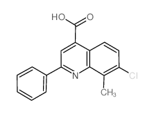 7-氯-8-甲基-2-苯基喹啉-4-羧酸 (500346-26-9)