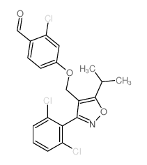 2-氯-4-[[3-(2,6-二氯苯基)-5-(1-甲基乙基)-4-异噁唑]甲氧基]-苯甲醛 (278597-32-3)
