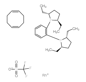 (-)-1,2-BIS((2R,5R)-2,5-二乙基)苯(辛二烯)三氟甲烷磺酰铑 (136705-77-6)