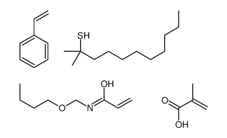 2-甲基-2-丙烯酸、N-(丁氧基甲基)-2-丙烯酰胺、叔十二硫醇、苯乙烯调聚物