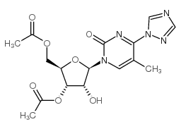 1-(3,5-二-o-乙酰基-beta-d-呋喃核糖)-4-(1,2,4-噻唑-l-基)-5-甲基-2-嘧啶酮 (80991-41-9)