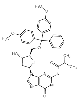 5'-O-(4,4'-二甲氧基三苯基)-N2-异丁酰基-2'-脱氧鸟甙 (68892-41-1)