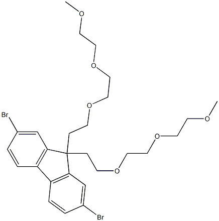 2,7-二溴-9,9-双(2-(2-(2-甲氧基乙氧)乙氧基)乙基)-9H-芴