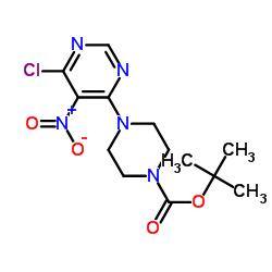 1-Boc-4-(6-氯-5-硝基-4-嘧啶)哌嗪