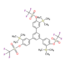 1,3,5-三[(4-三氟甲磺酰氧基)-3-(三甲基硅基)苯基]苯