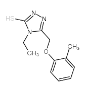 4-乙基-5-[(2-甲基苯氧基)甲基]-4H-1,2,4-噻唑-3-硫醇