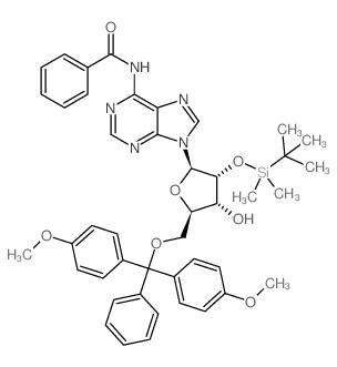 N-(9-((2R,3R,4R,5R)-5-((双(4-甲氧基苯基)(苯基)甲氧基)甲基)-3-((叔丁基二甲基甲硅烷基)氧基)-4-羟基四氢呋喃-2-基)-9H-嘌呤-6-基)苯甲酰胺