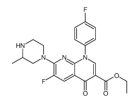 6-氟-1-(4-氟苯基)-7-(3-甲基哌嗪-1-基)-4-氧代-1,4-二氢-1,8-萘啶-3-羧酸乙酯