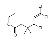 3.3-二甲基-4.6,6-三氯己烯[5]酸乙酯