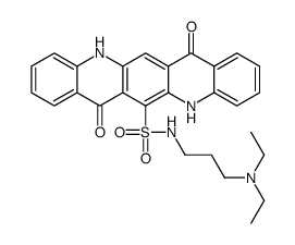 N-[3-(二乙基氨基)丙基]-5,7,12,14-四氢-7,14-二氧代-喹啉并[2,3-B]吖啶磺酰胺