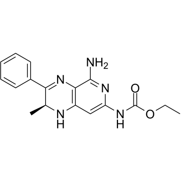 (-)-(S)-N-(5-氨基-2-甲基-3-苯基-l,2-二氢吡啶并[3,4-b]吡嗪-7-基)氨基甲酸乙酯