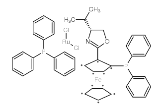 (R)-2-[(RP)-2-(二苯基膦)二茂铁基]-4-异丙基-2-噁唑啉三苯基膦氯化钌(II)络合物