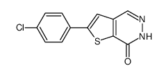 2-(4-氯苯基)噻吩并[2,3-d]吡嗪-7(6H)-酮