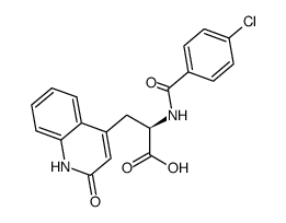 (R)-2-(4-氯苯甲酰胺基)-3-(1,2-二氢-2-氧代-4-喹啉基)丙酸