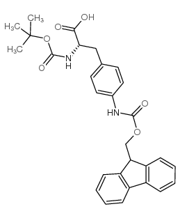 Boc-4-(Fmoc-氨基)-L-苯丙氨酸 (114346-31-5)