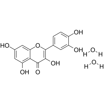 2-(3,4-二羟基苯基)-3,5,7-三羟基-4H-苯并吡喃-4-酮二水合物