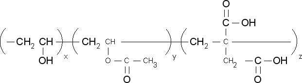 聚(乙烯醇-co-醋酸乙烯-co-衣康酸)