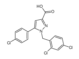 1-(2,4-二氯苄基)-5-(4-氯苯基)-1H-吡唑-3-羧酸
