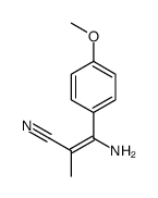 3-氨基-3-(4-甲氧基苯基)-2-甲基-2-丙烯腈