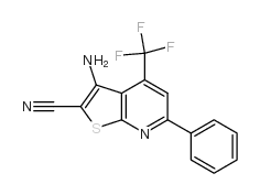 3-氨基-6-苯基-4-(三氟甲基)噻吩[2,3-B]吡啶-2-甲腈 (104960-55-6)