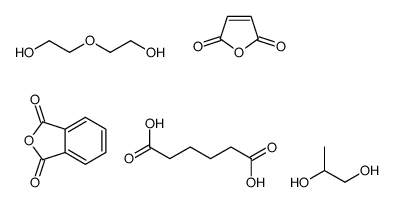 丙二醇与顺丁烯二酸酐、邻苯二甲酸酐、己二酸和3-氧杂-1,5-戊二醇的聚合物 (25464-21-5)