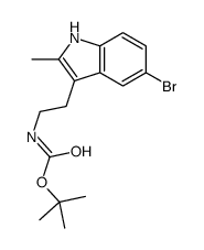 [2-(5-溴-2-甲基-1H-吲哚-3-基)乙基]氨基甲酸1,1-二甲基乙酯