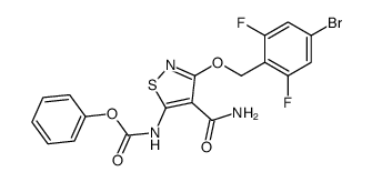 (3-((4-溴-26-二氟苄基)氧基)-4-氨基甲酰异噻唑-5-基)氨基甲酸苯酯