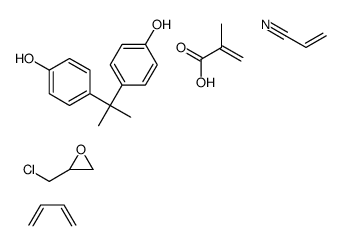 2-甲基-2-丙烯酸与1,3-丁二烯、氯甲基环氧乙烷、4,4’-(1-甲基亚乙基)双[酚]和2-丙烯腈的聚合物