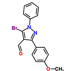 5-溴-3-(4-甲氧基苯基)-1-苯基-1H-吡唑-4-甲醛