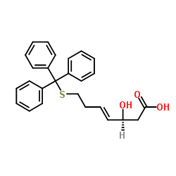 (3S,4E)-3-羟基-7-[(三苯基甲基)硫基]-4-庚烯酸