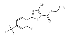 2-[2-氟-4-(三氟甲基)苯基]-4-甲基-1,3-噻唑-5-羧酸乙酯