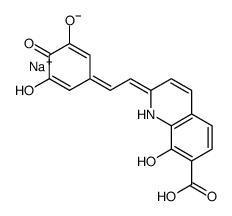 (E)-8-羟基-2-[2-(3,4,5-三羟基苯基)乙烯基]-7-喹啉甲酸钠 (210890-96-3)