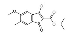 3-氯-5-甲氧基-6-甲基苯并[b]噻吩-2-羧酸异丙酯 1-氧化物