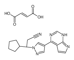 (betaR)-beta-环戊基-4-(7H-吡咯并[2,3-d]嘧啶-4-基)-1H-吡唑-1-丙腈马来酸盐 (1092939-15-5)