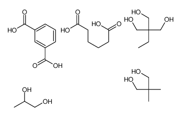 1,3-苯二甲酸与2,2-二甲基-1,3-丙二醇、2-乙基-2-(羟甲基)-1,3-丙二醇、己二酸和1,2-丙二醇的聚合物 (28430-17-3)
