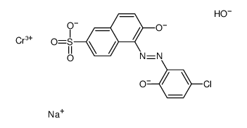 [5-[(5-氯-2-羟苯基)偶氮]-6-羟基-2-萘磺酸根合]羟基铬酸钠