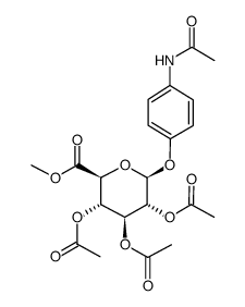 4-乙酰氨基苯基-2,3,4-三-O-乙酰基-Β-D-葡糖苷酸甲酯 (30824-21-6)